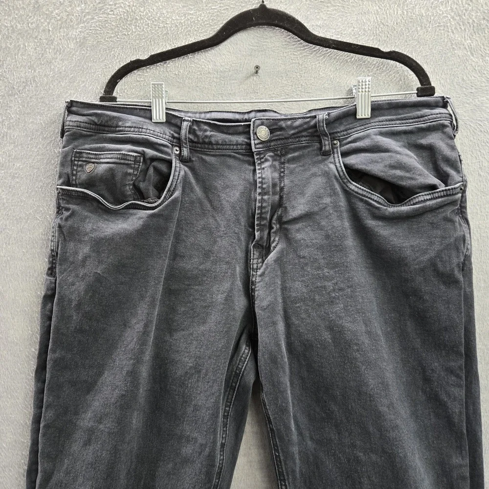 Buffalo David Bitton Men Jeans‎ 38X30 Black Denim Six-X Straight Stretch Logo